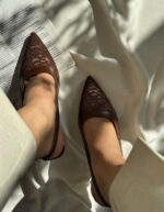 کفش مجلسی پاشنه دار گیپوری زیره دافوس ، کفش مجلسی گیپوری زنانه - تصویر 8