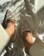 کفش مجلسی پاشنه دار گیپوری زیره دافوس ، کفش مجلسی گیپوری زنانه - تصویر 7