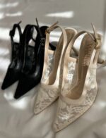 کفش مجلسی پاشنه دار گیپوری زیره دافوس ، کفش مجلسی گیپوری زنانه - تصویر 3