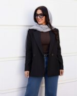 تک کت و کمربند چرمی اسپرت زنانه ، تک کت زنانه - تصویر 3