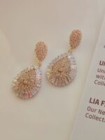 گوشواره جواهری مجلسی استیل ، گوشواره مجلسی - تصویر 3