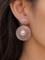 گوشواره جواهری مجلسی ، گوشواره استیل مجلسی - تصویر 2