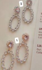 گوشواره مجلسی ، گوشواره جواهری ، گوشواره استیل - تصویر 3