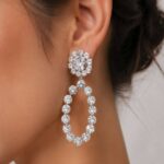 گوشواره مجلسی ، گوشواره جواهری ، گوشواره استیل