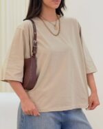 تیشرت باکسی ساده ، تیشرت باکسی ترند ، تیشرت باکسی بیسیک - تصویر 2