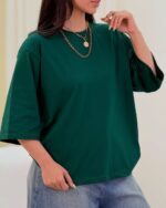 تیشرت باکسی ساده ، تیشرت باکسی ترند ، تیشرت باکسی بیسیک - تصویر 4