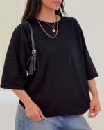 تیشرت باکسی ساده ، تیشرت باکسی ترند ، تیشرت باکسی بیسیک - تصویر 5