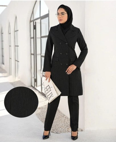 IMG_4327 ست اداری ، ست مانتو شلوار اداری زنانه ، ست زنانه اداری - تصویر 1