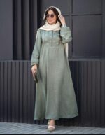 پیراهن زنانه ، پیراهن گلدوزی شانتون ، پیراهن پاپیون زنانه ، پیراهن ترند گلدوزی - تصویر 3
