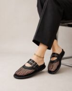 صندل جدید توری کد 1279 , صندل توری زنانه ، صندل گیپوری زنانه ، صندل زنانه