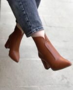 نیمبوت جدید ، نیم بوت زنانه ، نیم بوت پاشنه دار زنانه ، نیمبوت پاشنه دار - تصویر 5