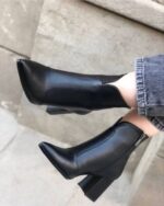 نیمبوت جدید ، نیم بوت زنانه ، نیم بوت پاشنه دار زنانه ، نیمبوت پاشنه دار - تصویر 3