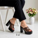 صندل لژ دار ، صندل پاشنه ۱۲ سانت دارای پا خارپاشنه - تصویر 3